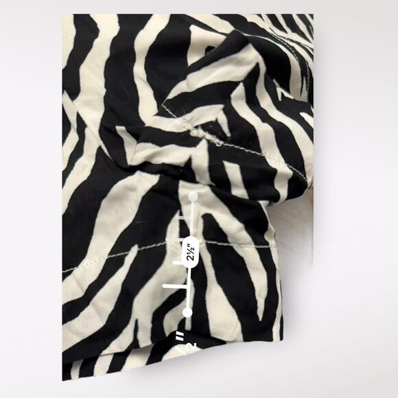 ViX Paula Hermanny Fiorella Black Nora Mini Romper Zebra Print NWOT Size M - Picture 7 of 13